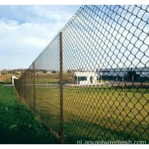 PVC -kettingschakel Diamond mesh hek